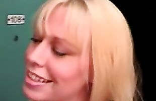 Alluring teen blonde diva Trixie is horny to suck the big schlong